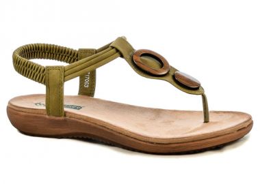 Σανδάλια γυναικεία | Ανατομικά | Amarpies | ABZ17063 | Χακί - Amarpies - 